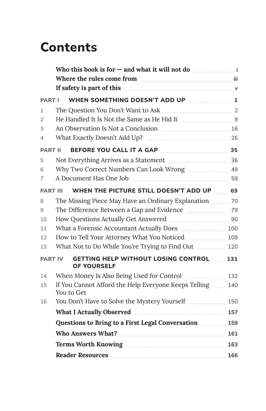 Is He Hiding the Money? What to Do When the Finances Don't Add Up — Full table of contents