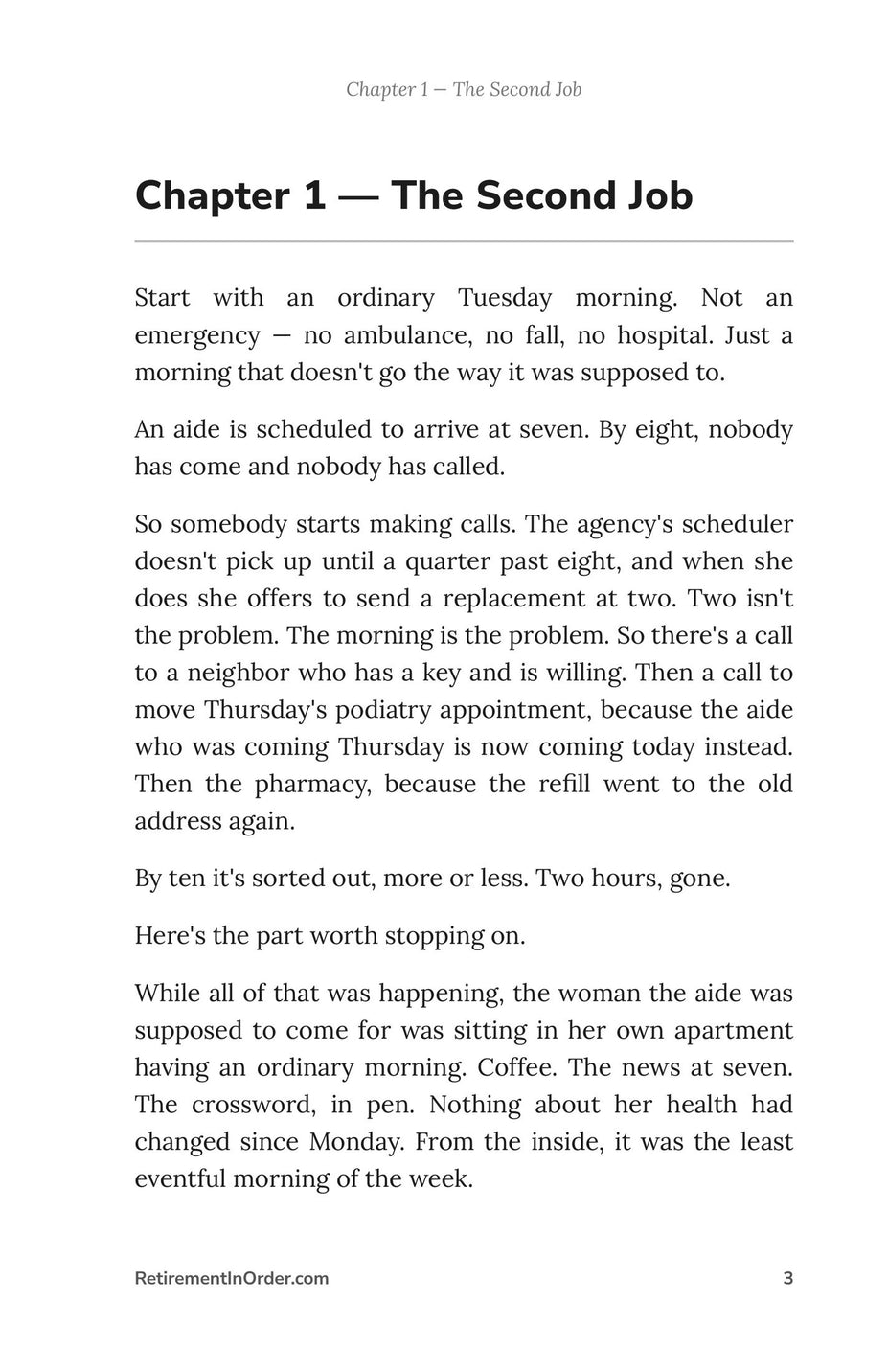 Chapter 1 — the second job nobody names