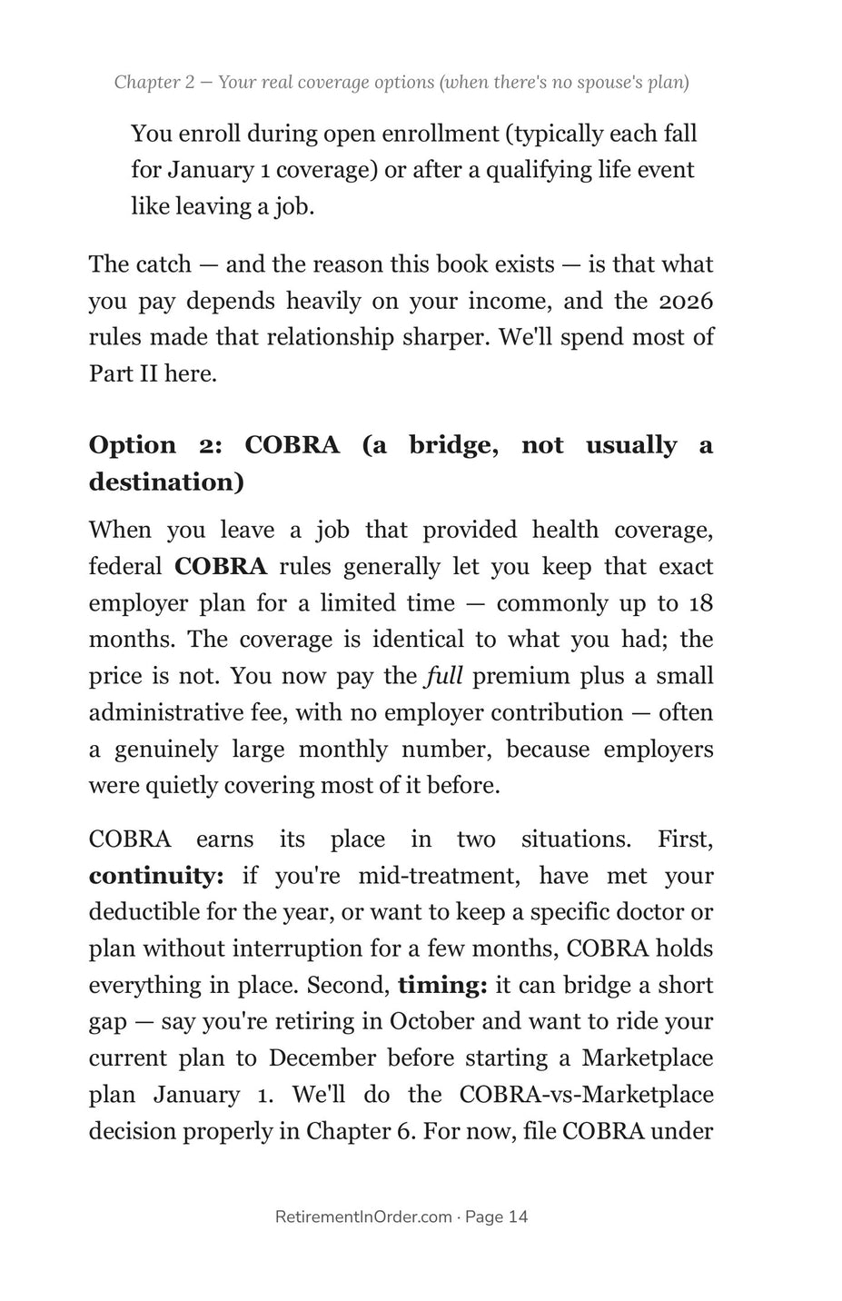 Your real coverage options, compared