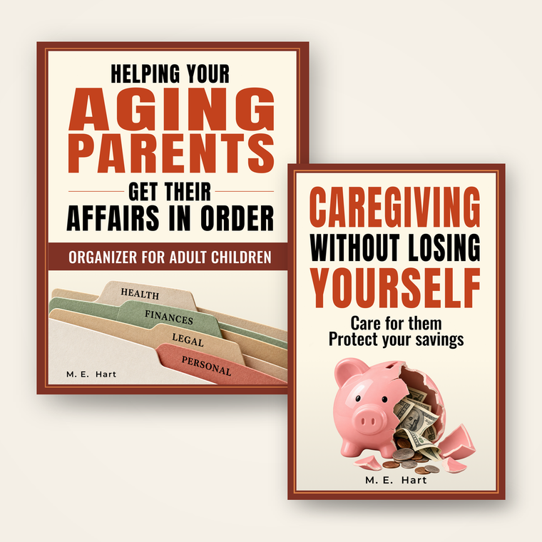 The Caregiver Bundle — The two books for the adult child in the middle of it.